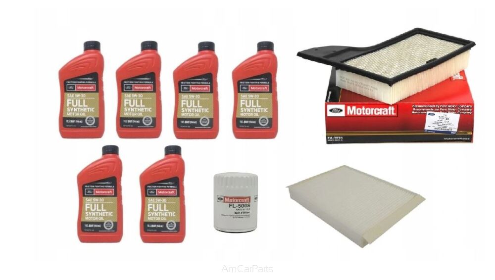Olej i filtry Motorcraft 5W-20 Ford Mustang V6 S550