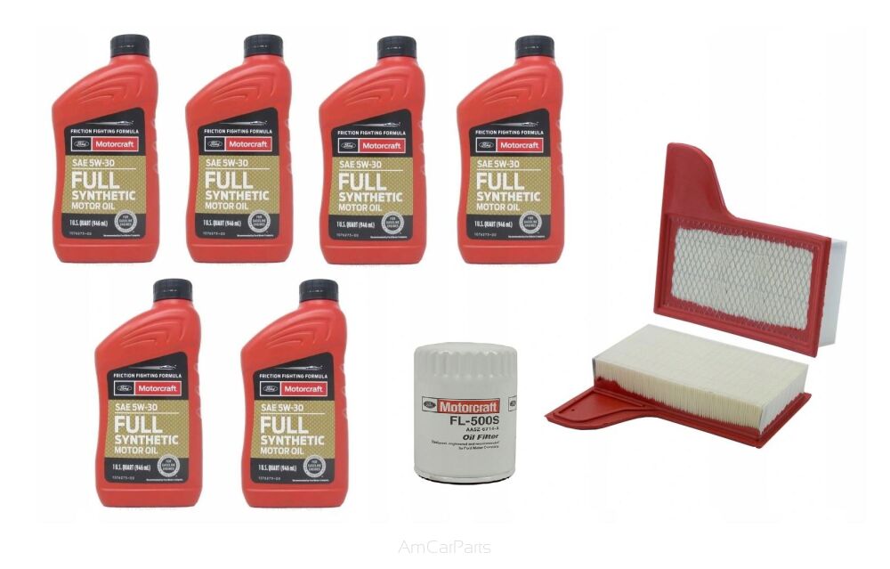 Zestaw oleju i filtrów Motorcraft 5W-20 Ford Mustang 2015-2020