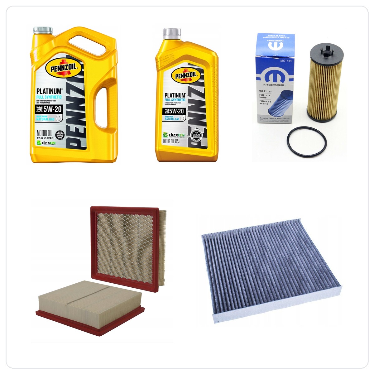 PENNZOIL 5W20 6L with filters Dodge Durango 3,6 V6 -2013