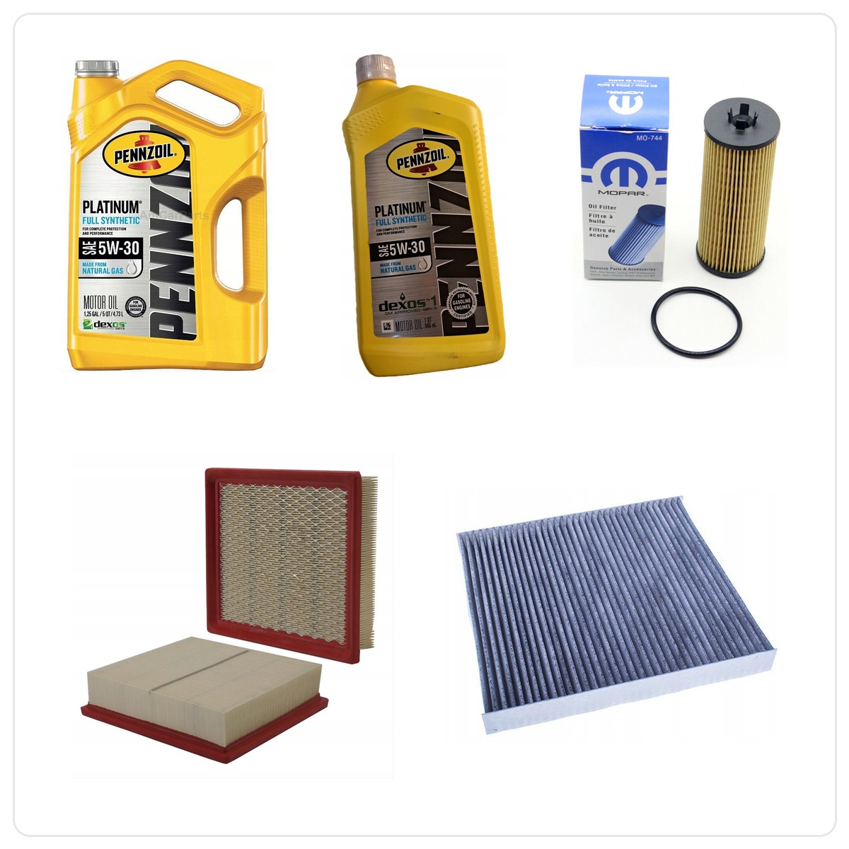 PENNZOIL 5W30 6L with filters Dodge Durango 3,6 V6 -2013