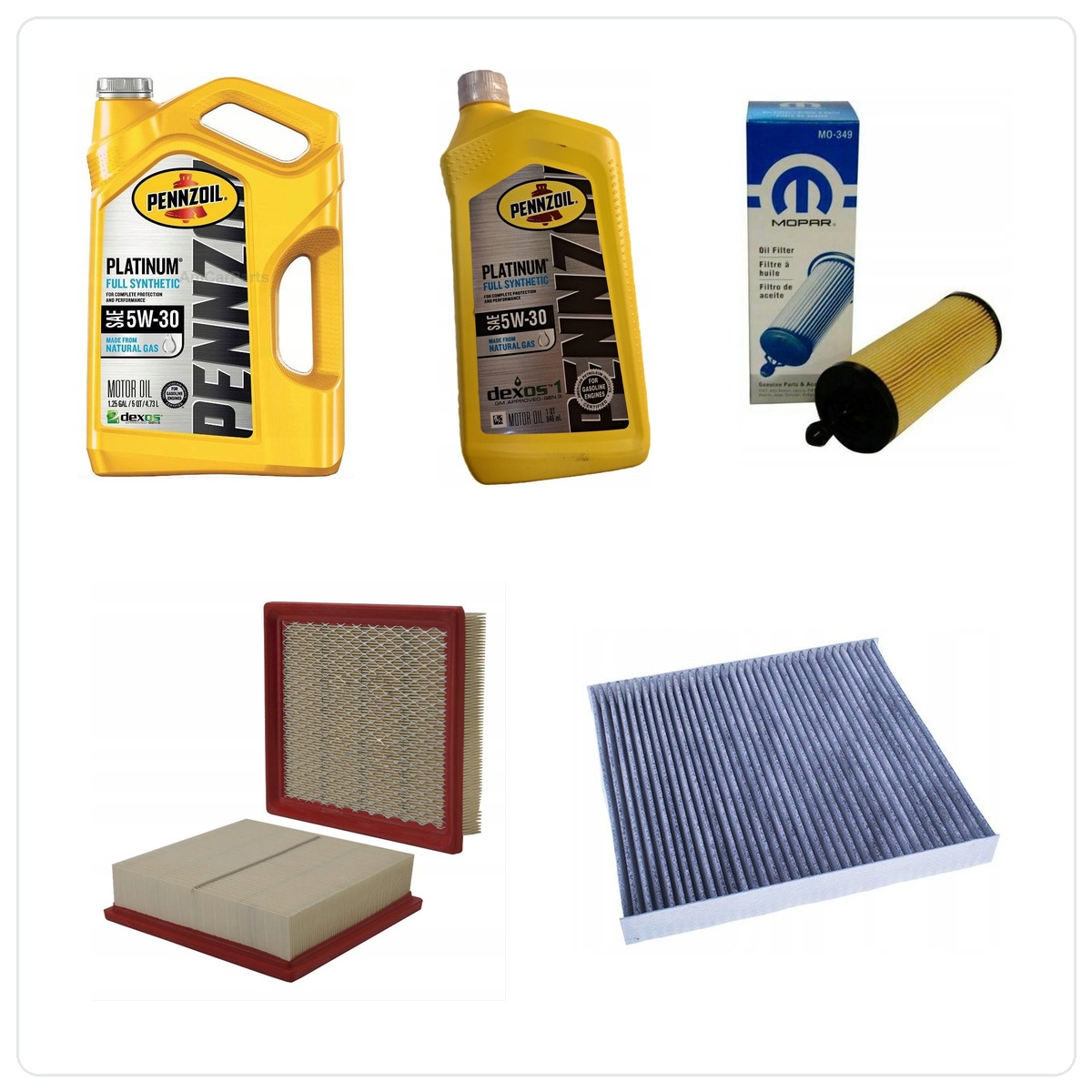 PENNZOIL 5W30 6L with filters Dodge Durango 3,6 V6 2014-
