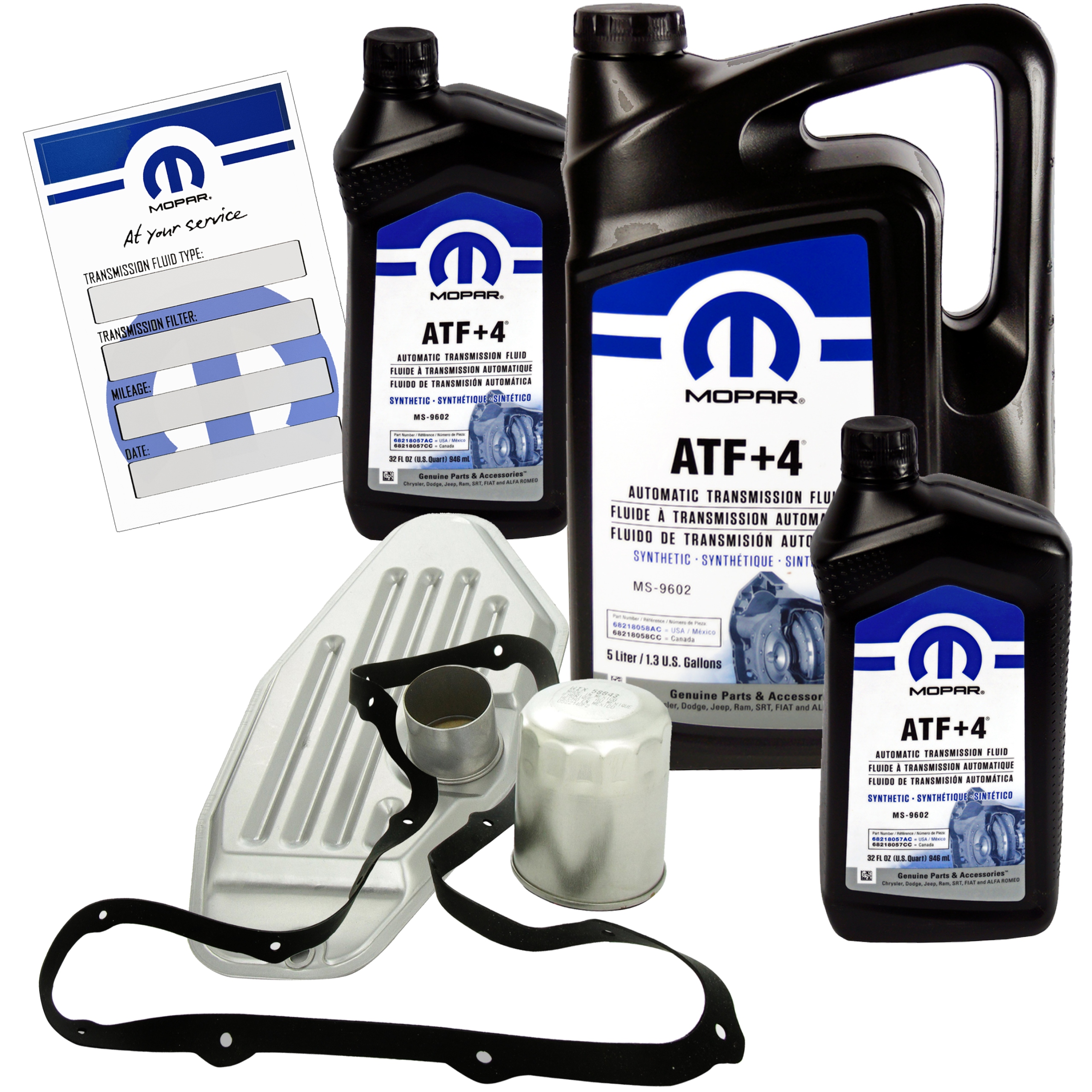 MOPAR ATF+4 - zestaw serwisowy skrzyni biegów 45RFE - filtry + uszczelka