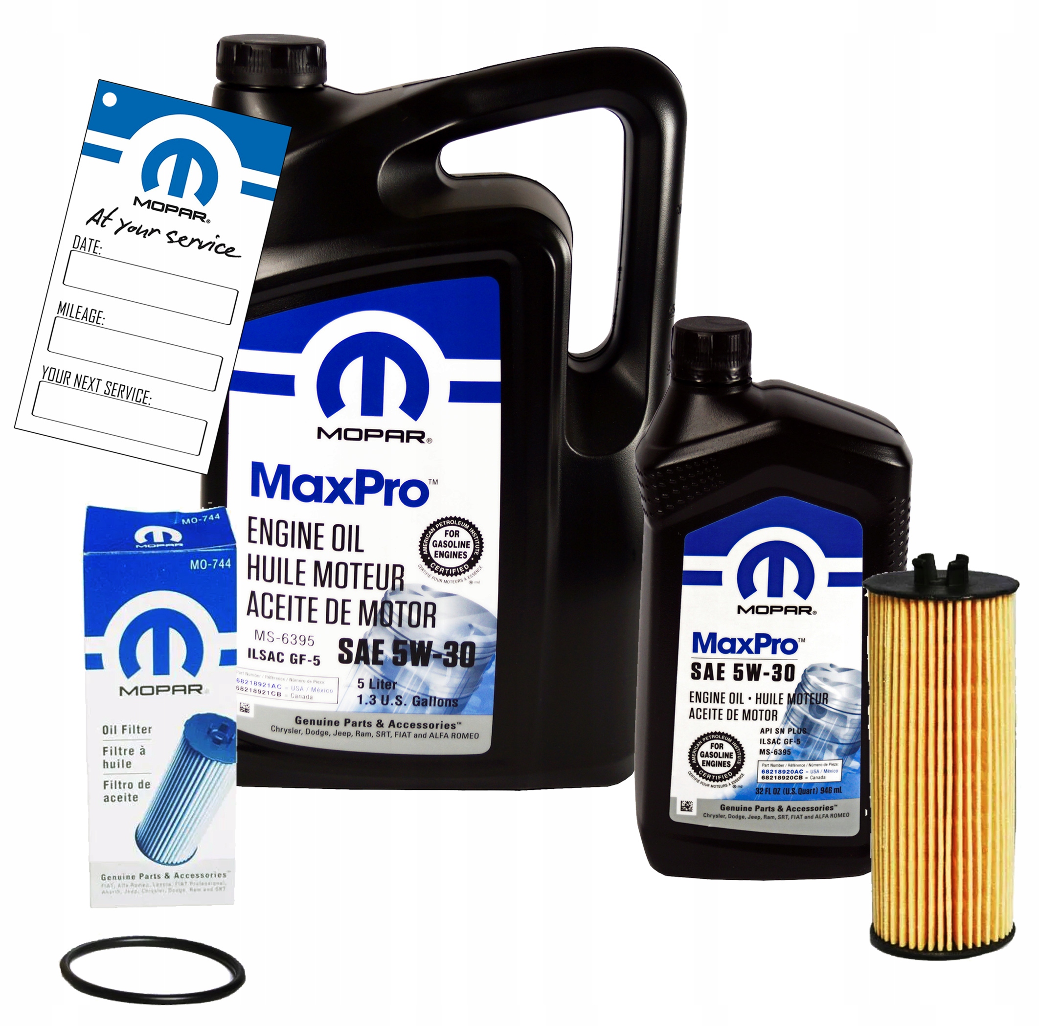 MOPAR MaxPro 5W30 6L z filtrami Dodge Challenger 3,6 V6 -2013