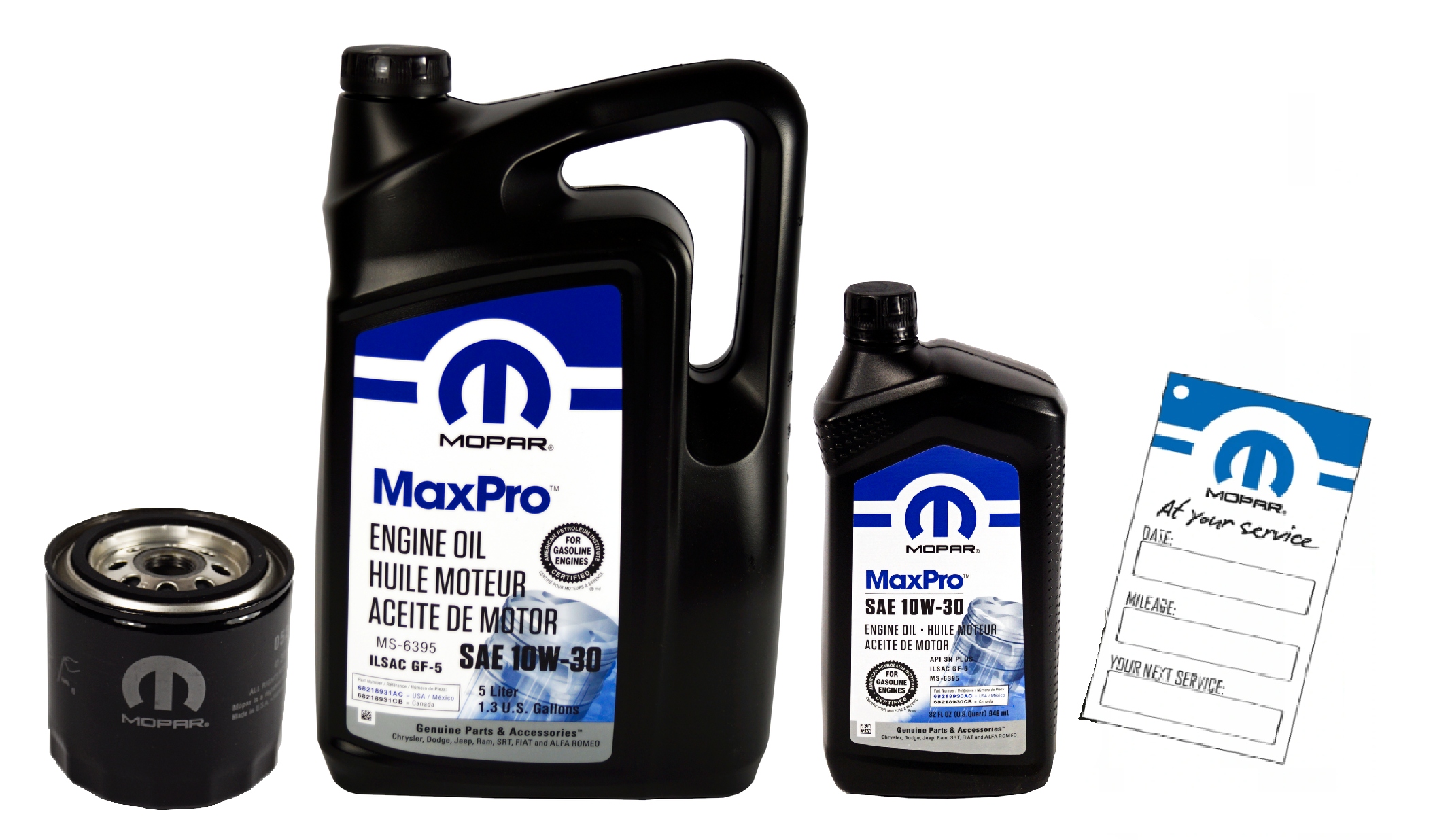 MOPAR MaxPro 10W30 6L + filtr MOPAR MO-090 Jeep Grand Cherokee 5.9 V8 1998