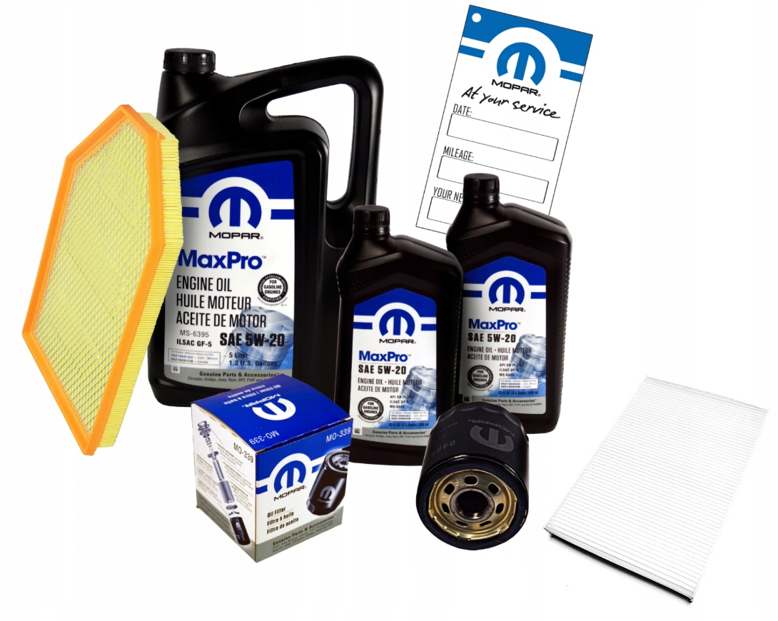 MOPAR MaxPro 5W20 7L z filtrami Chrysler 300 5.7 V8 2011-2016