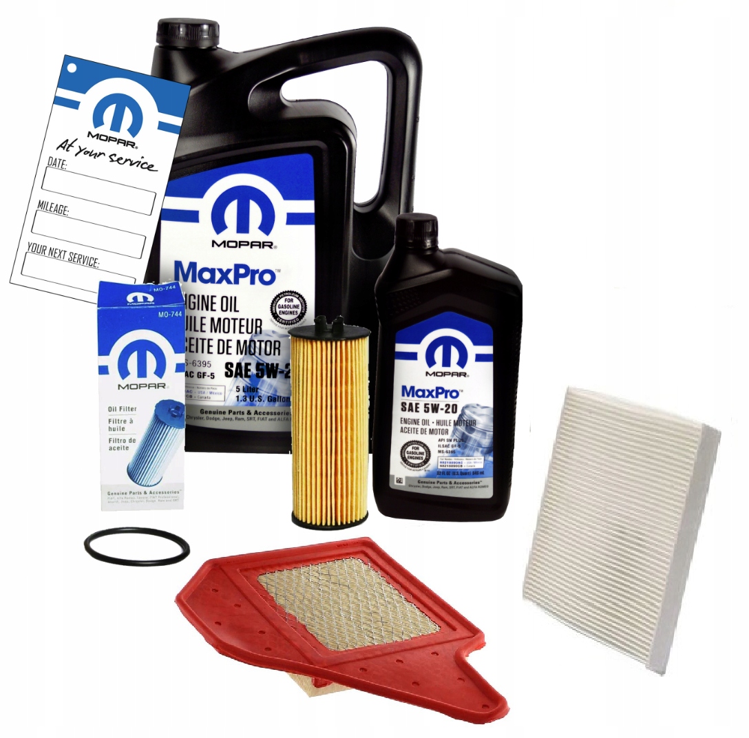 MOPAR MaxPro 5W20 6L z filtrami Dodge Grand Caravan 3.6 V6 -2013