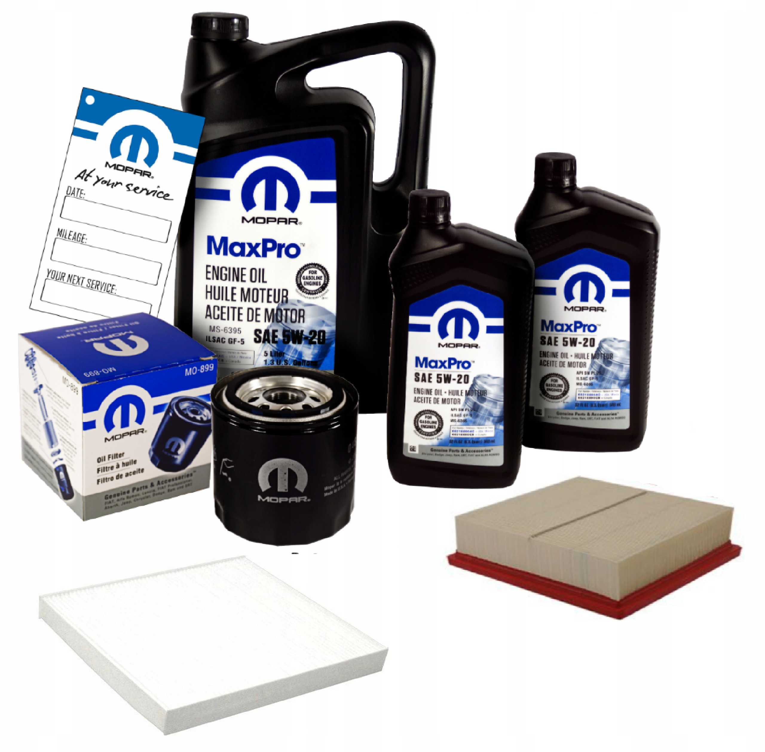 MOPAR MaxPro 5W20 7L z filtrami Dodge Durango 5.7 V8 2011-2016