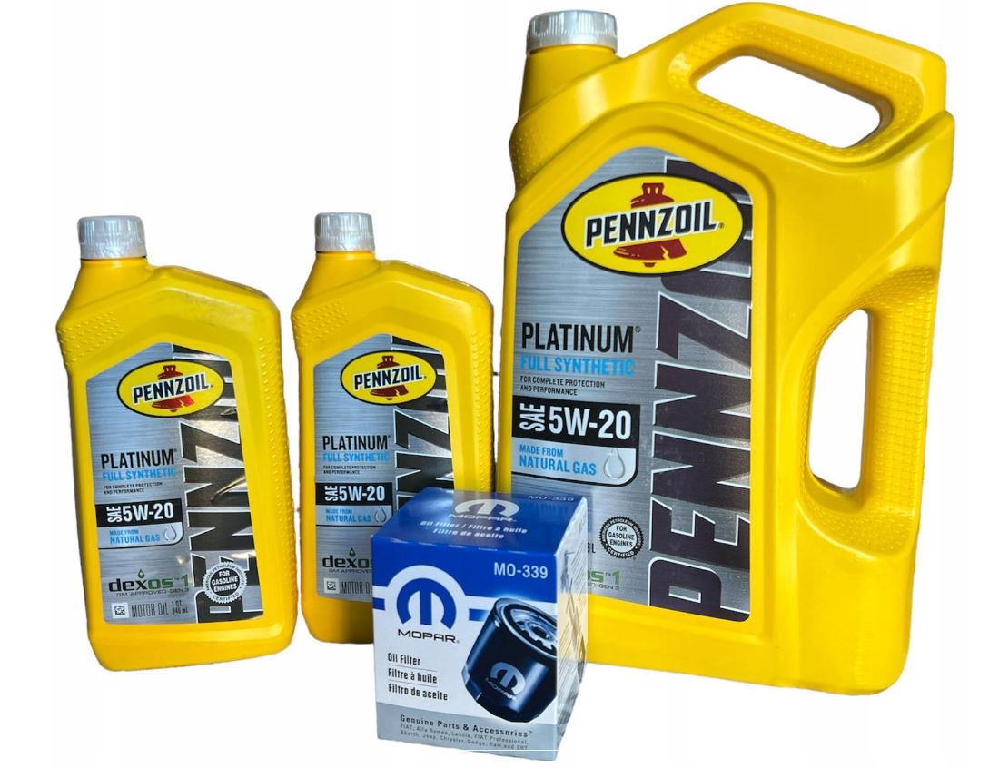 MOPAR MaxPro 5W30 5L z filtrami Jeep Cherokee 2,4 2014-2018