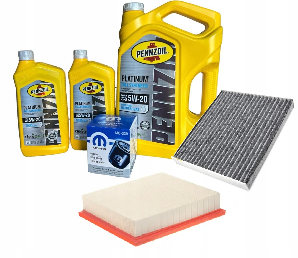 PENNZOIL 5W20 6L z filtrami Jeep Grand Cherokee 3,6 V6 -2013