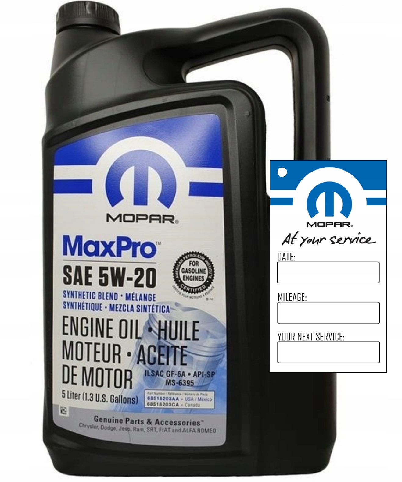 MOPAR MaxPro 5W20 5L MS-6395 GF-5 / GF-6A