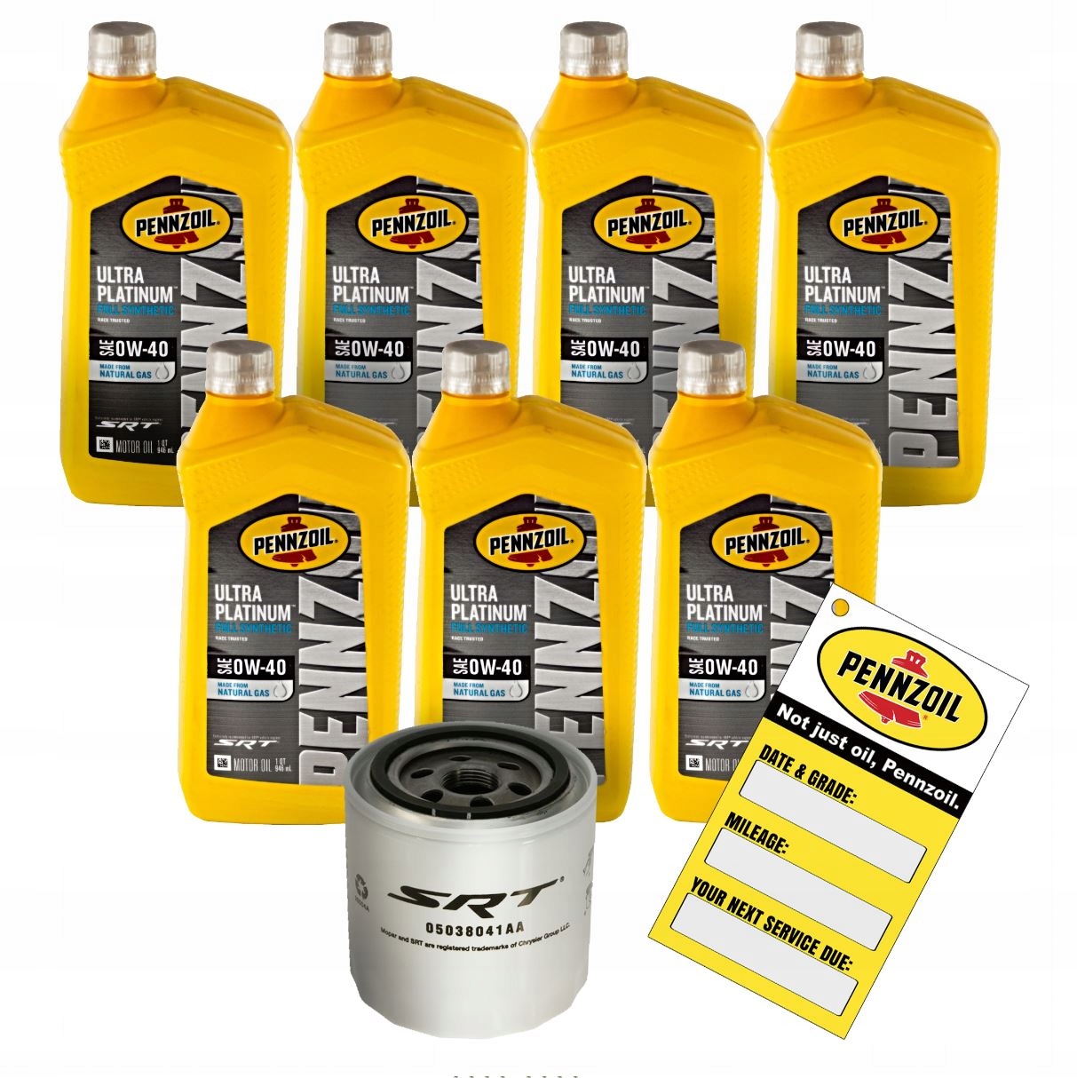 PENNZOIL ULTRA Platinum 0W40 7L + filtr MOPAR MO-041 Jeep Grand Cherokee 6.2 V8 SRT TRACKHAWK 2017-2022