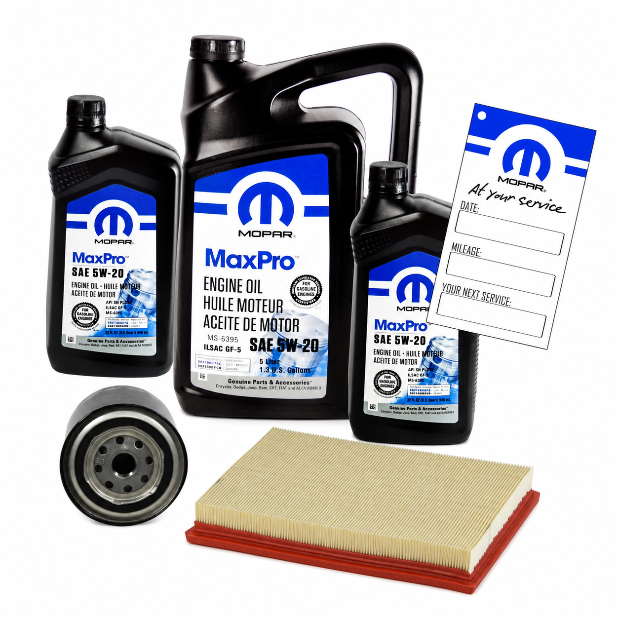 MOPAR MaxPro 5W20 7L z filtrami Jeep Grand Cherokee 5.7 V8 2008-2010