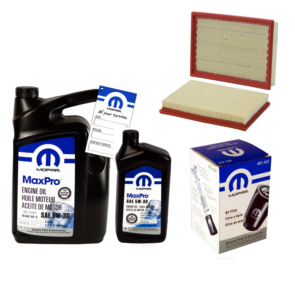 MOPAR MaxPro 5W30 6L z filtrami Jeep Grand Cherokee 3,7 V6 -2008
