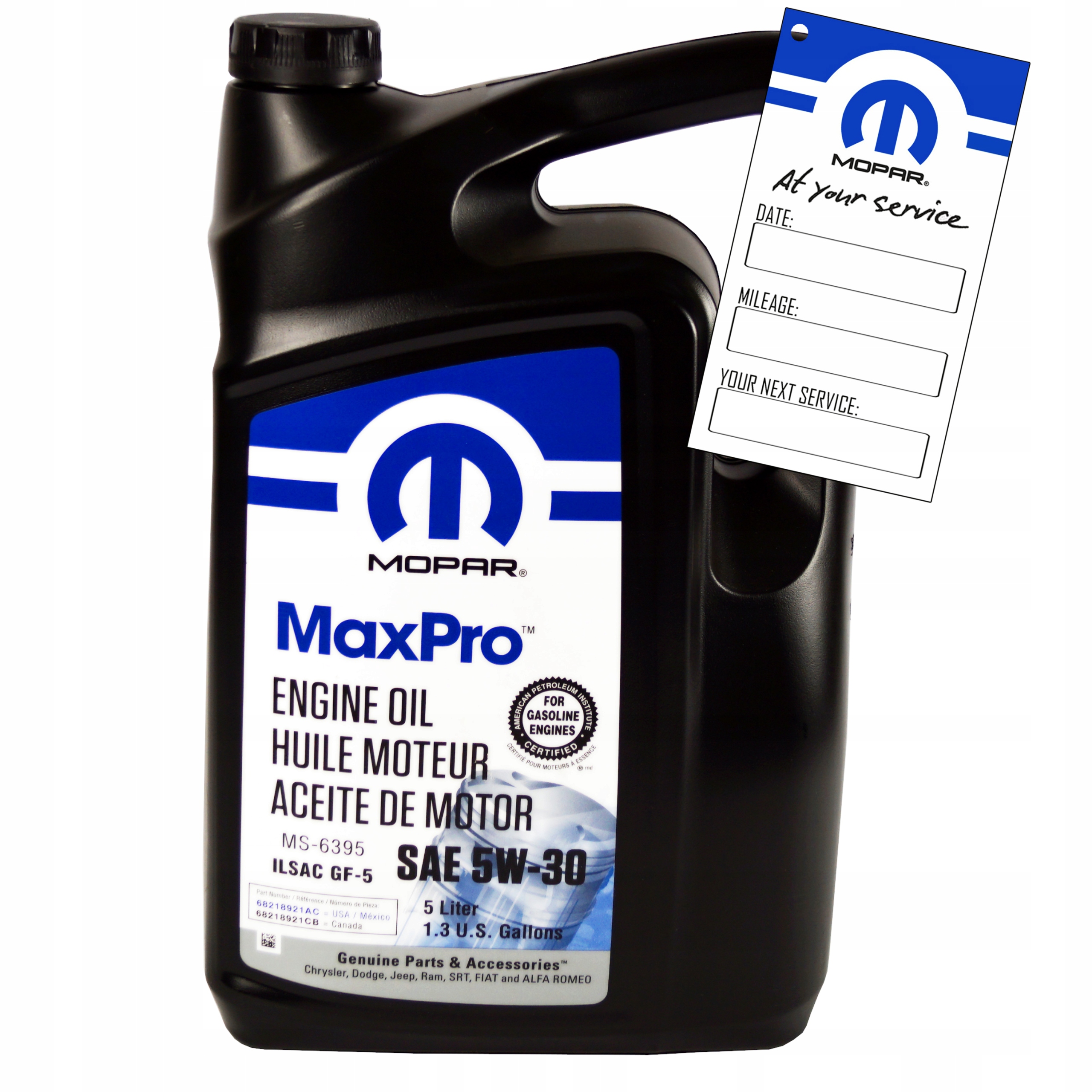 MOPAR MaxPro 5W30 5L MS-6395 GF-5 / GF-6A