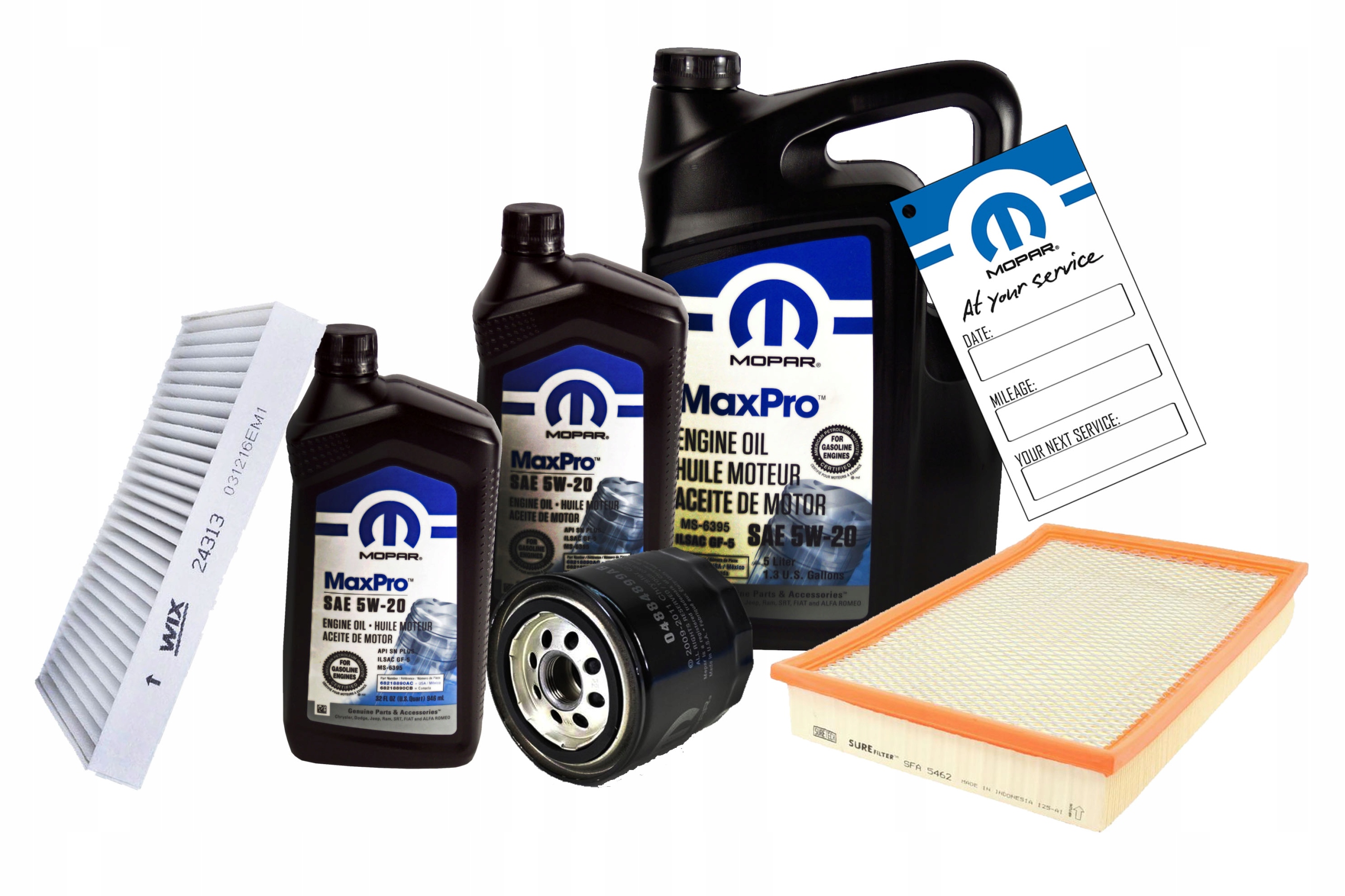 MOPAR MaxPro 5W20 7L with filters RAM 1500 5.7 V8 2008-2013