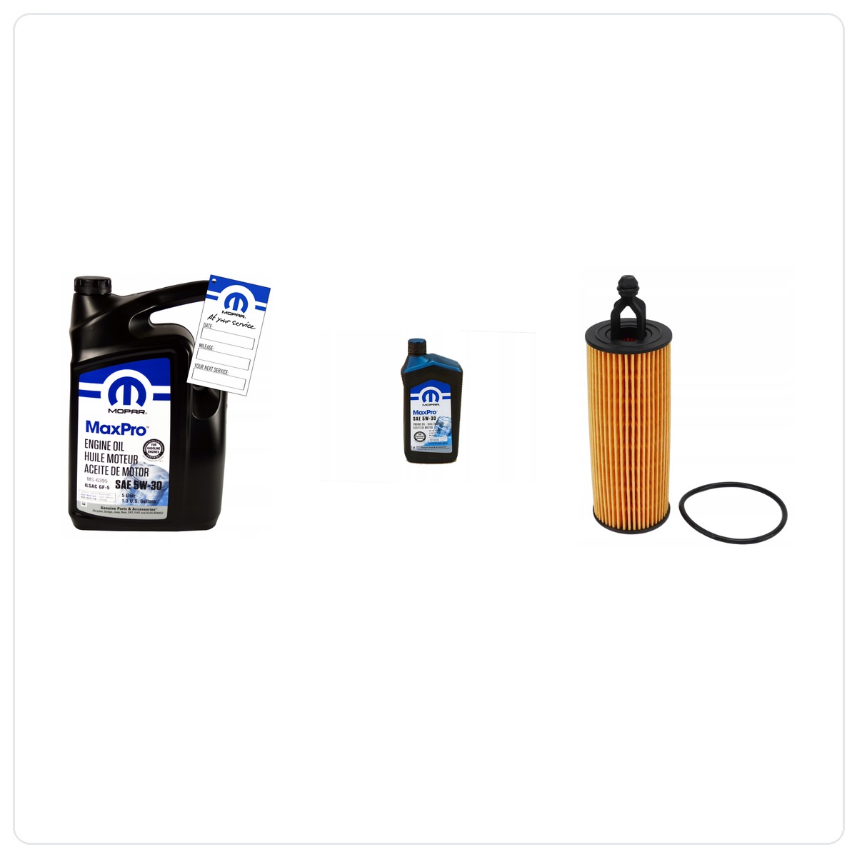 MOPAR MaxPro 5W30 6L + Zamiennik filtra MOPAR MO-349 RAM 1500 3,6 V6 2014-