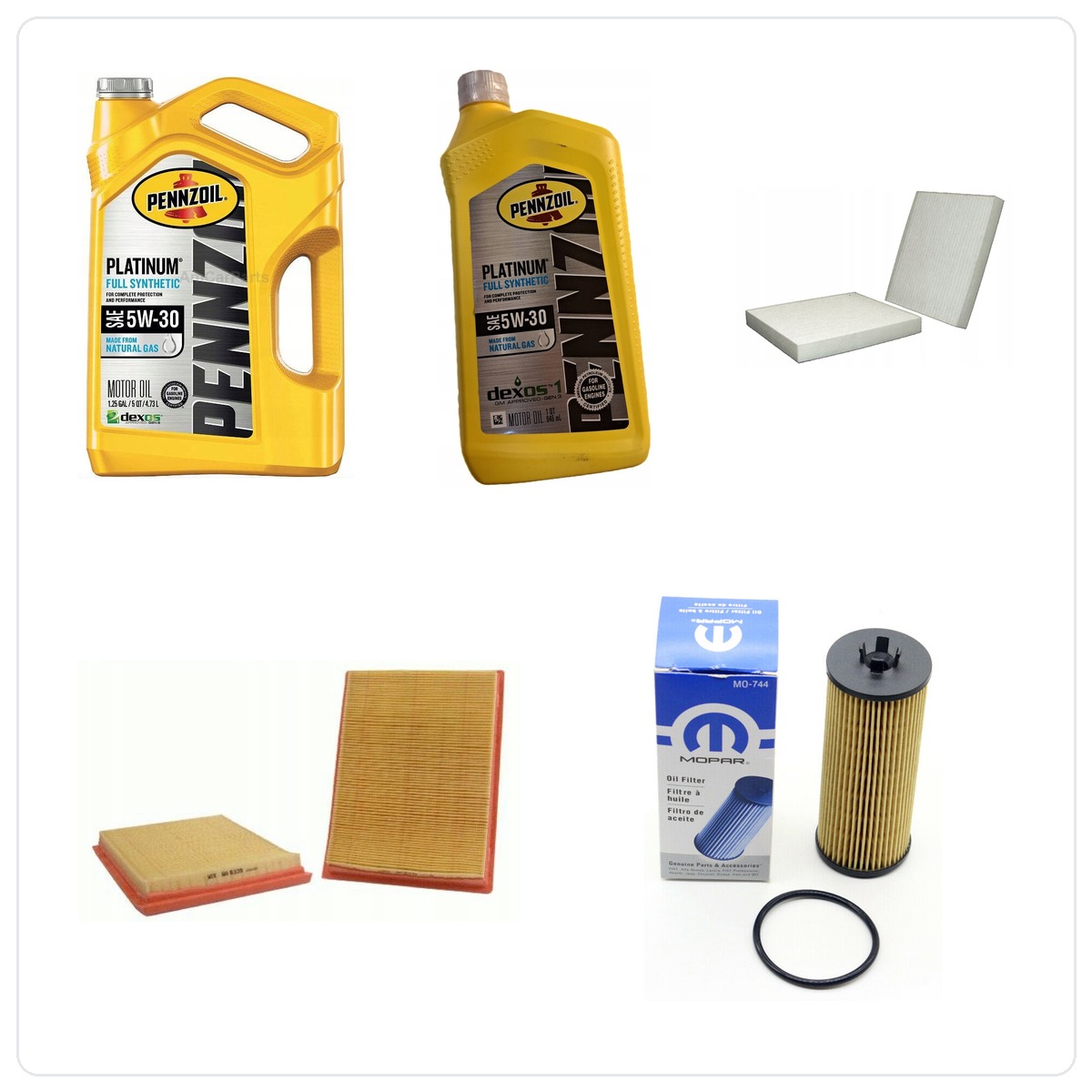 PENNZOIL 5W30 6L z filtrami RAM 1500 3,6 V6 -2013