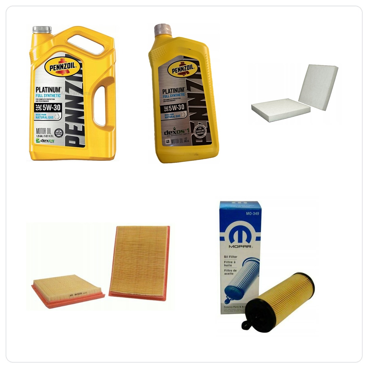 PENNZOIL 5W30 6L z filtrami RAM 1500 3,6 V6 2014-