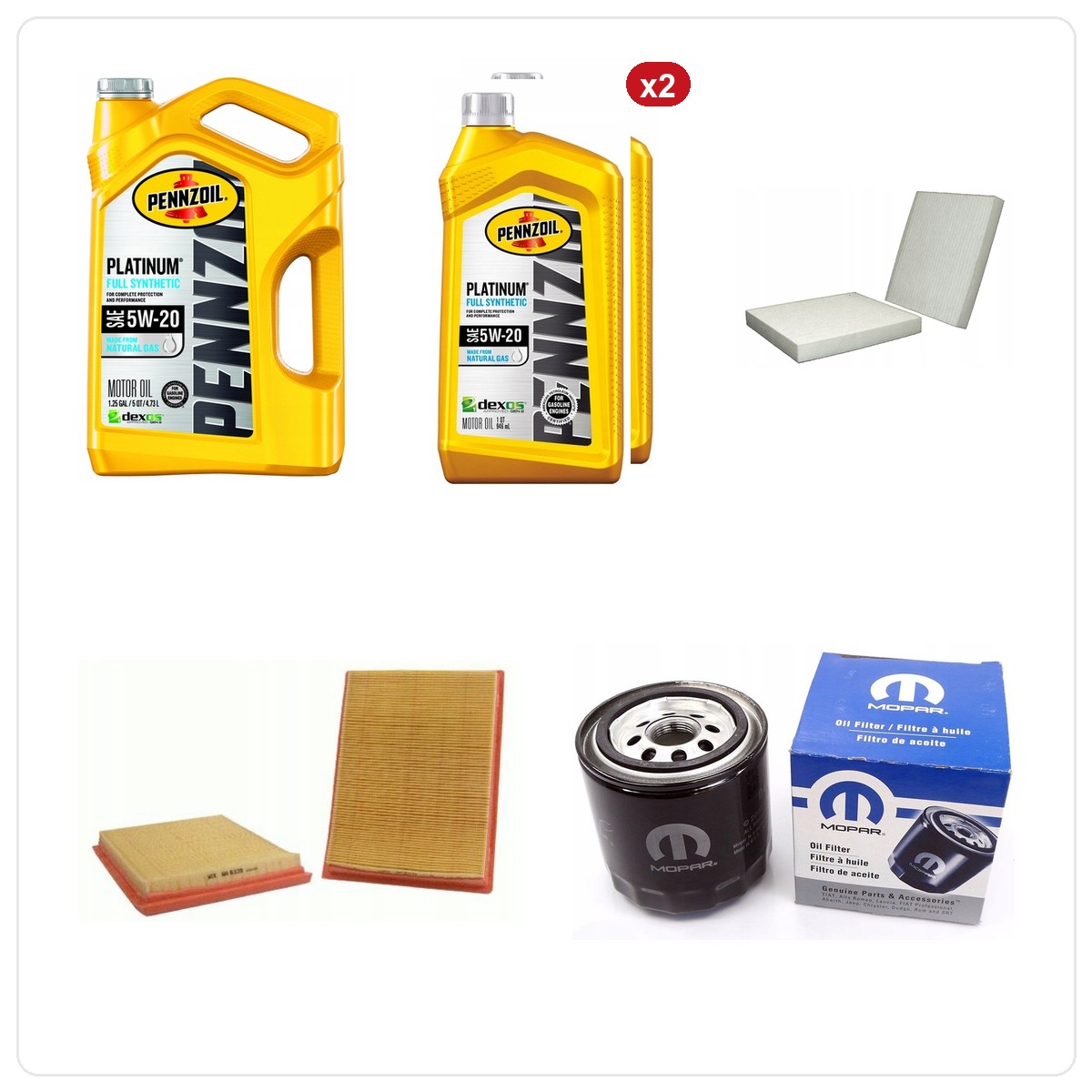 PENNZOIL PyearINUM 5W20 7L RAM 1500 5.7 V8 2014-2025