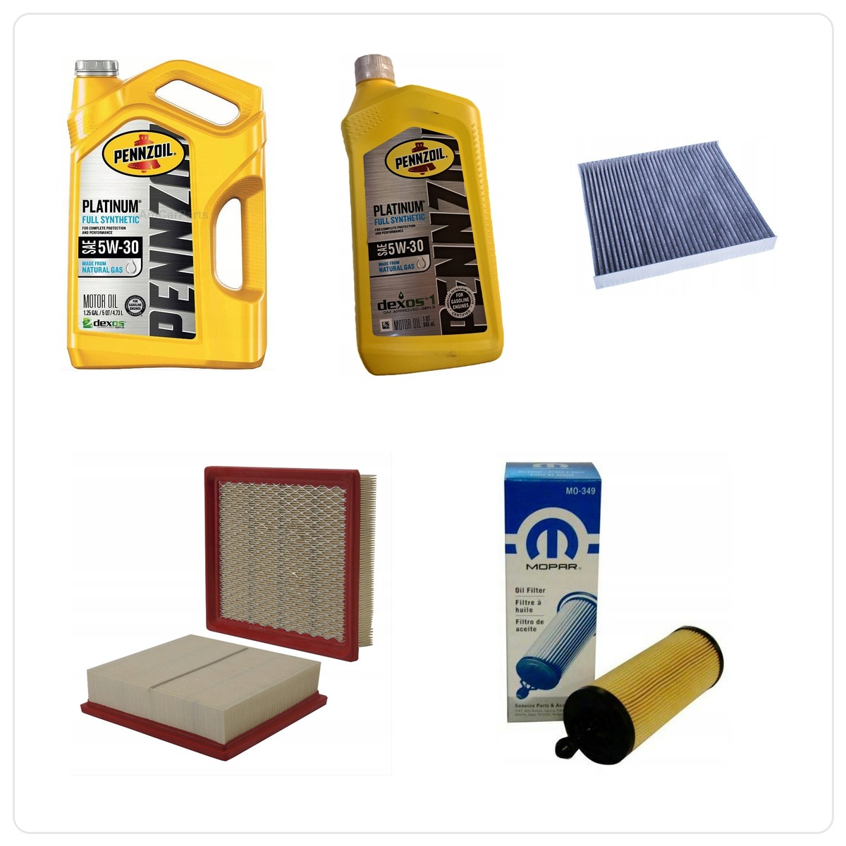 PENNZOIL 5W30 6L mit Filtern Chrysler 300 3,6 V6 2014