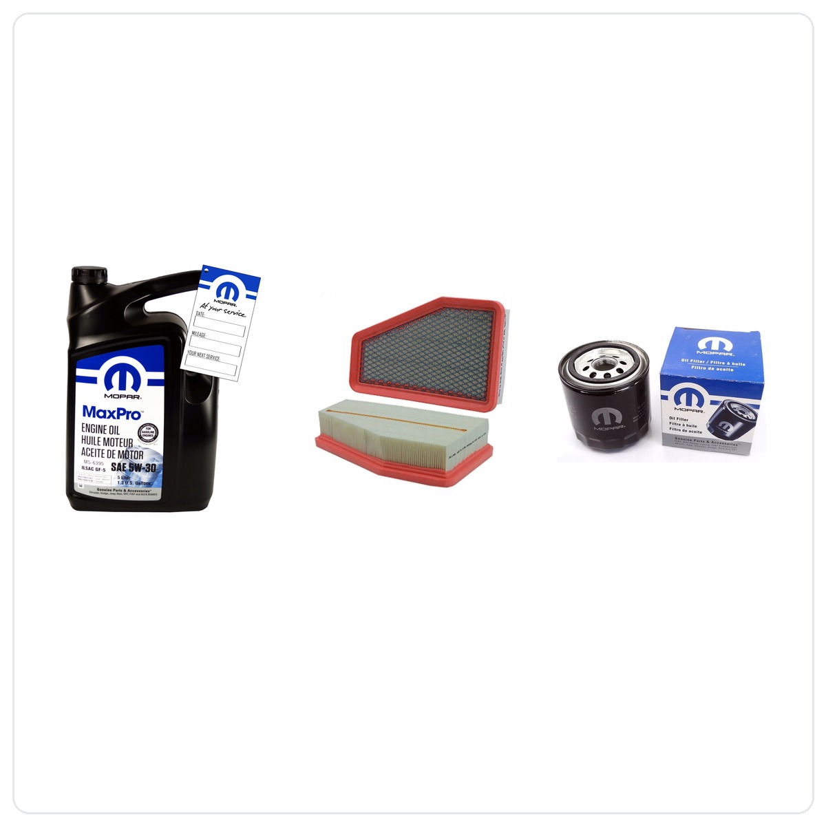 MOPAR MaxPro 5W30 5L with filters Jeep Cherokee 2,4 2019-2023