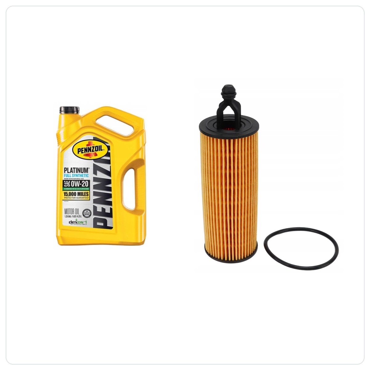 PENNZOIL 0W20 5L + AMERICAN PERFORMANCE MO-349 (MOPAR 0W20 5L + Alternativer Filter MOPAR MO-349 Chrysler Pacifica 3,6 V6 2016