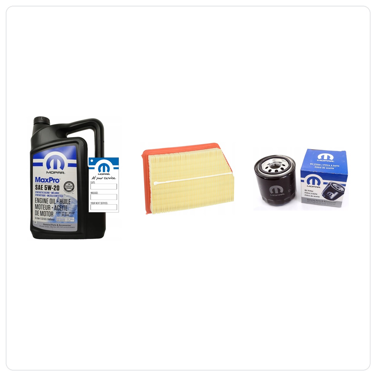 MOPAR MaxPro 5W20 5L with filters Jeep Cherokee 2,4 2014-2018