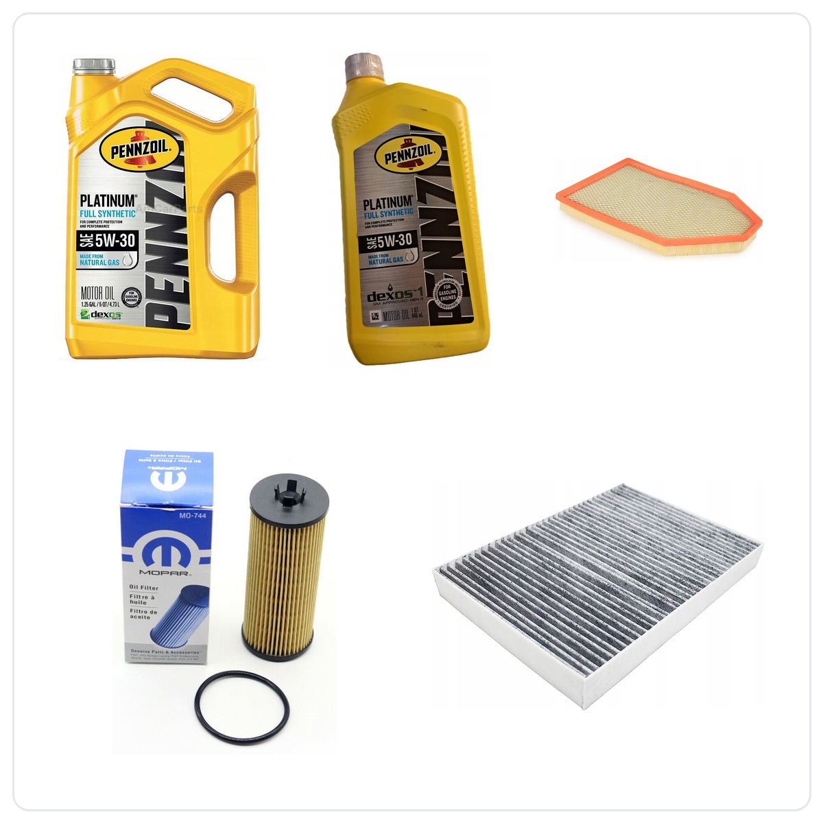 PENNZOIL 5W30 6L with filters Dodge Challenger 3,6 V6 -2013