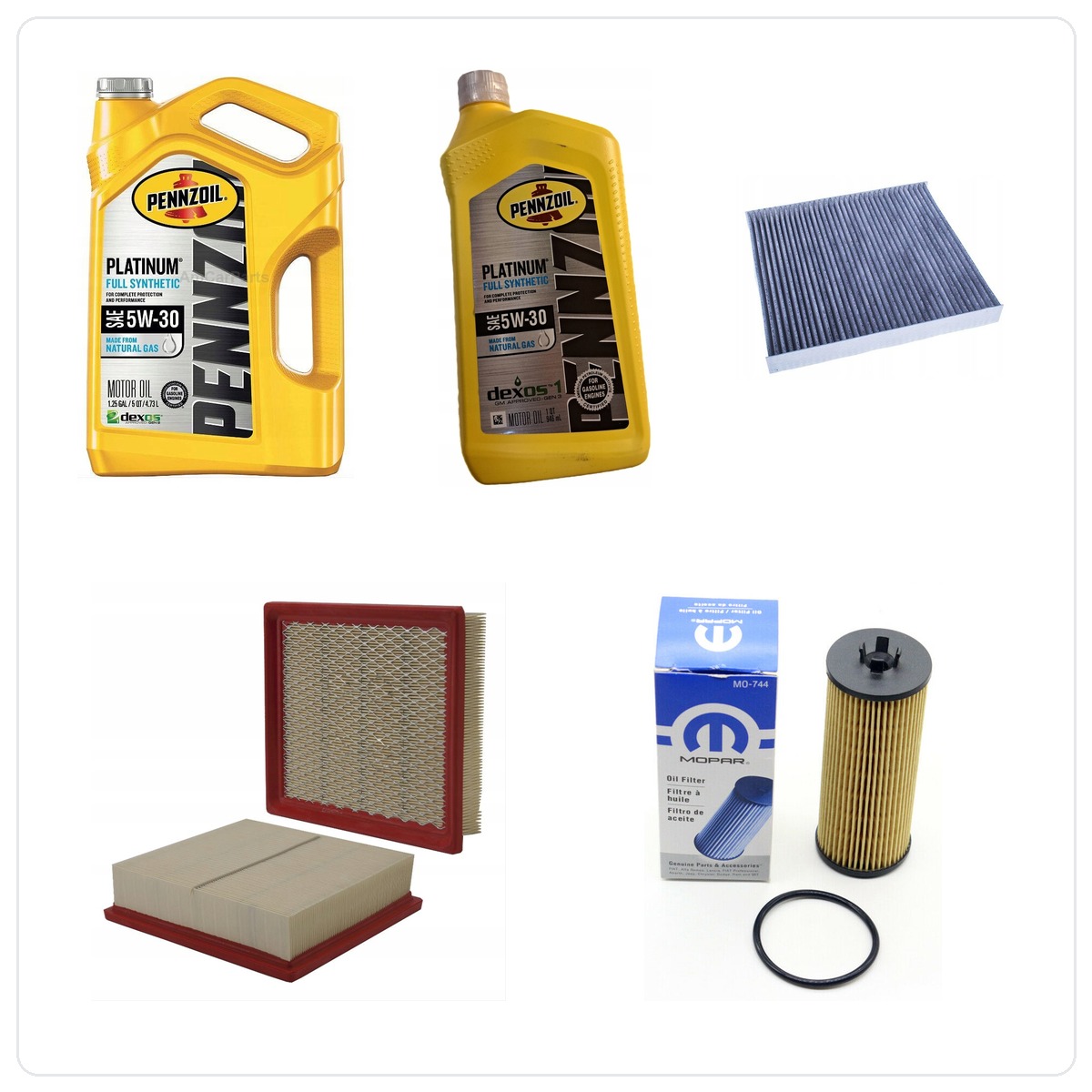 PENNZOIL 5W30 6L mit Filtern Chrysler 300 3,6 V6 -2013