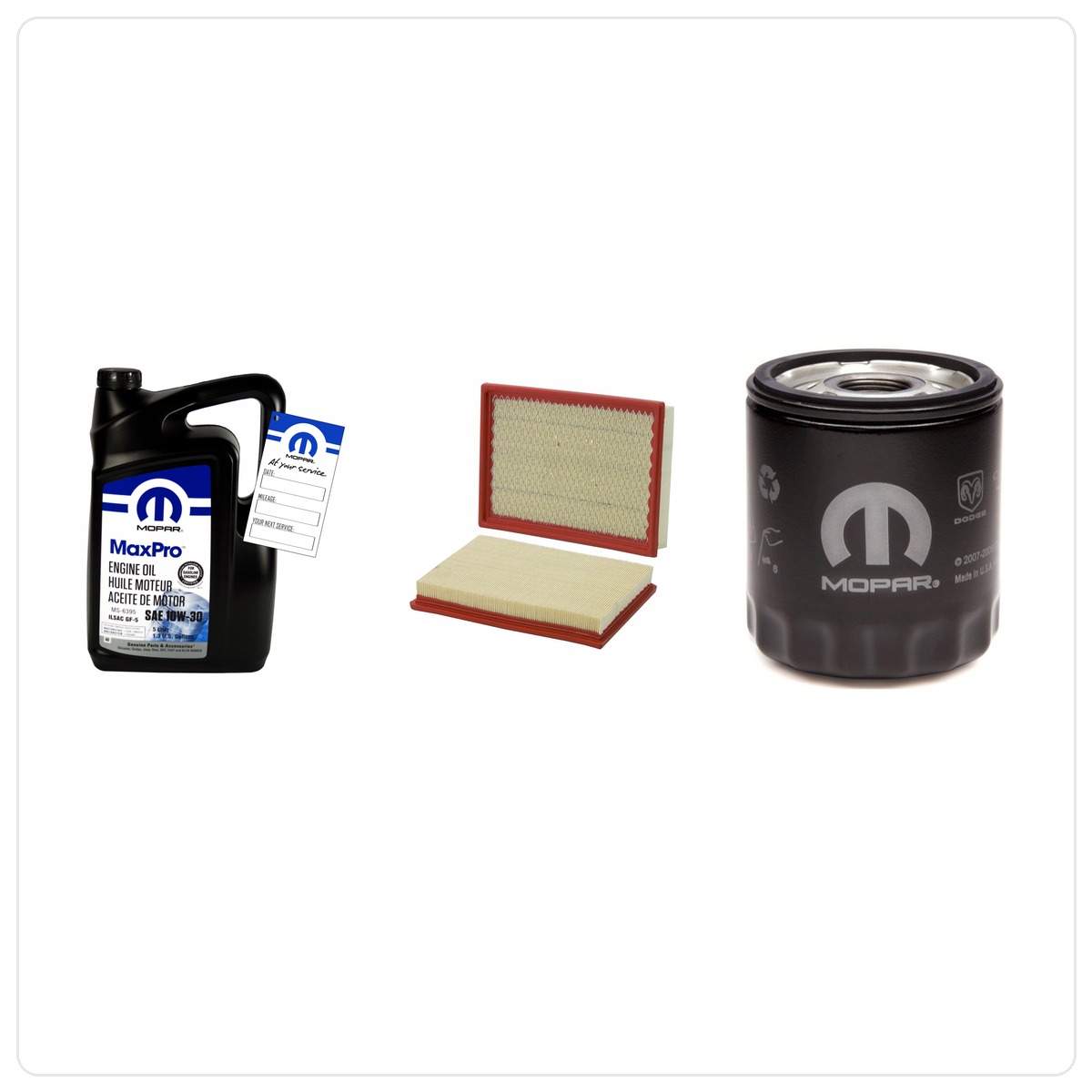 MOPAR MaxPro 10W30 5L mit Filtern Jeep Cherokee 2.4 L4 2002-2005