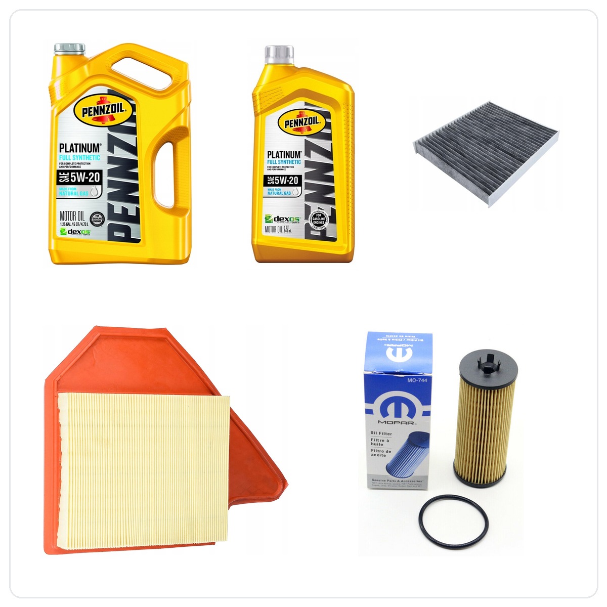 PENNZOIL 5W20 6L mit Filtern Dodge Grand Caravan 3.6 V6 -2013