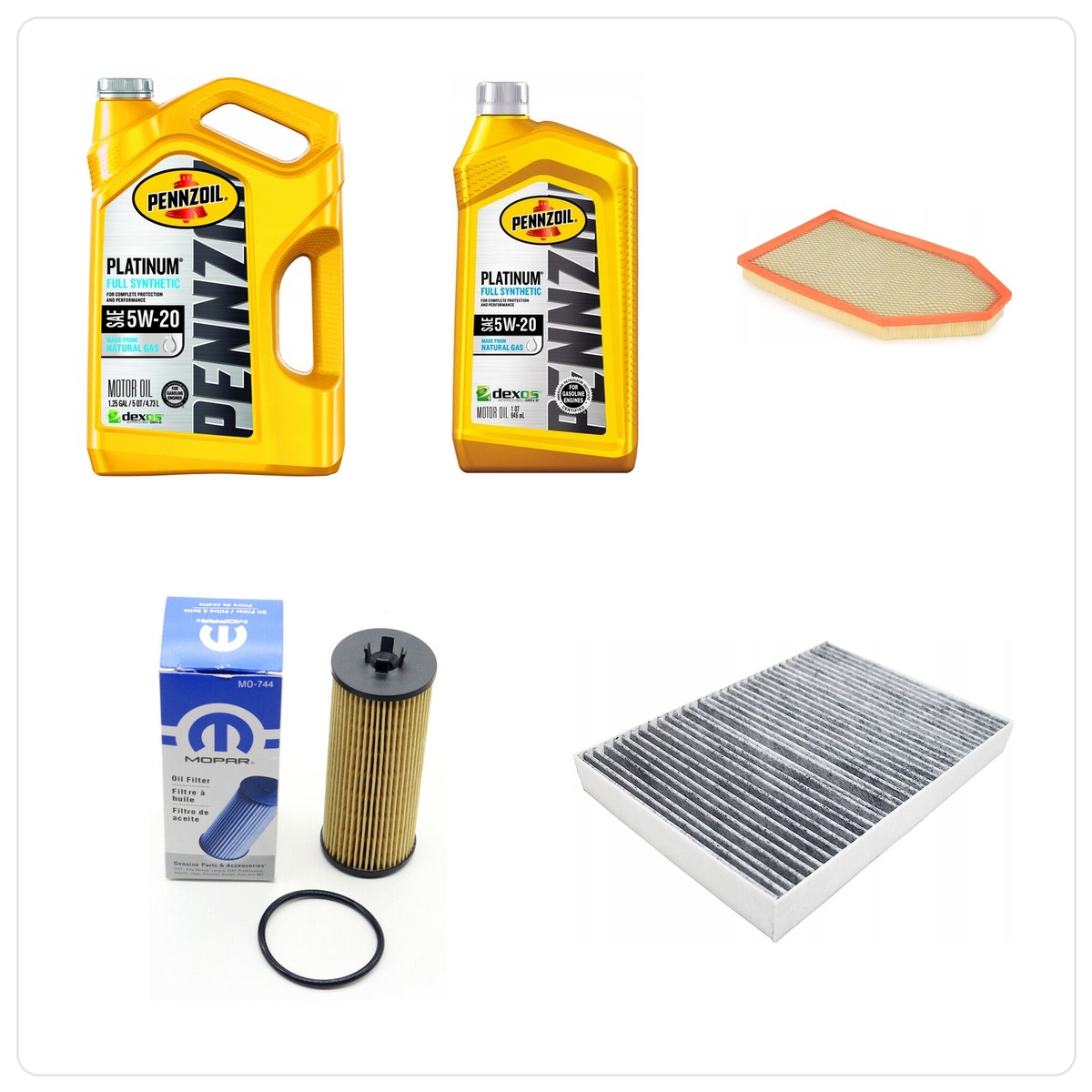 PENNZOIL 5W20 6L with filters Dodge Challenger 3,6 V6 -2013