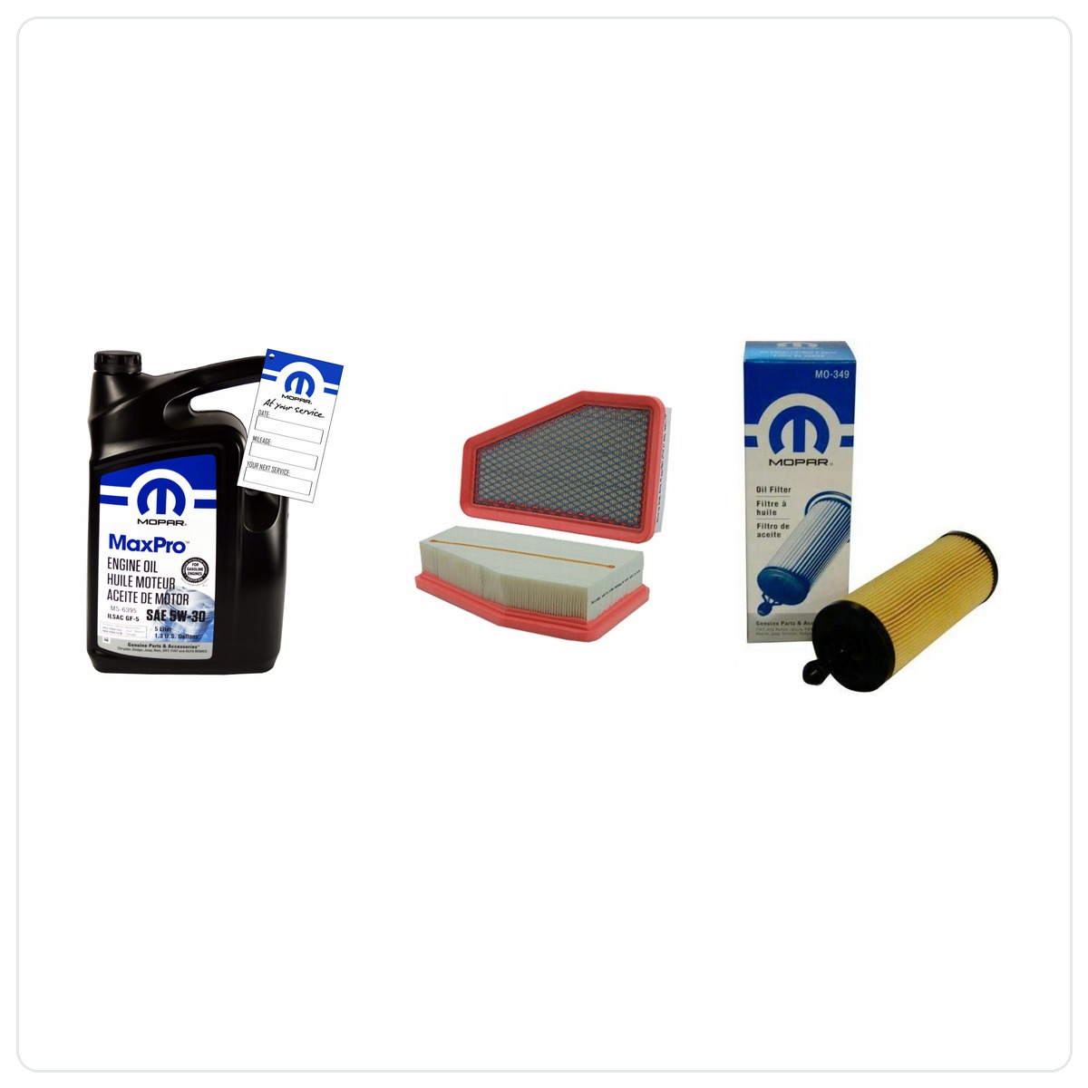 MOPAR MaxPro 5W30 5L with filters Jeep Cherokee 3,2 V6 2019-2023