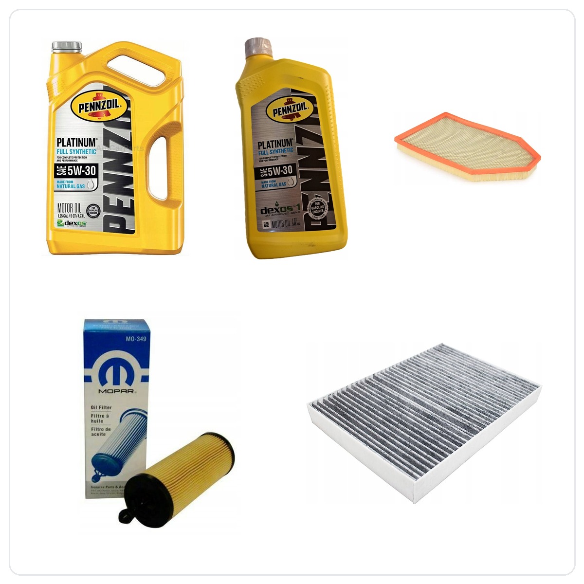 PENNZOIL 5W30 6L z filtrami Dodge Charger 3,6 V6 2014
