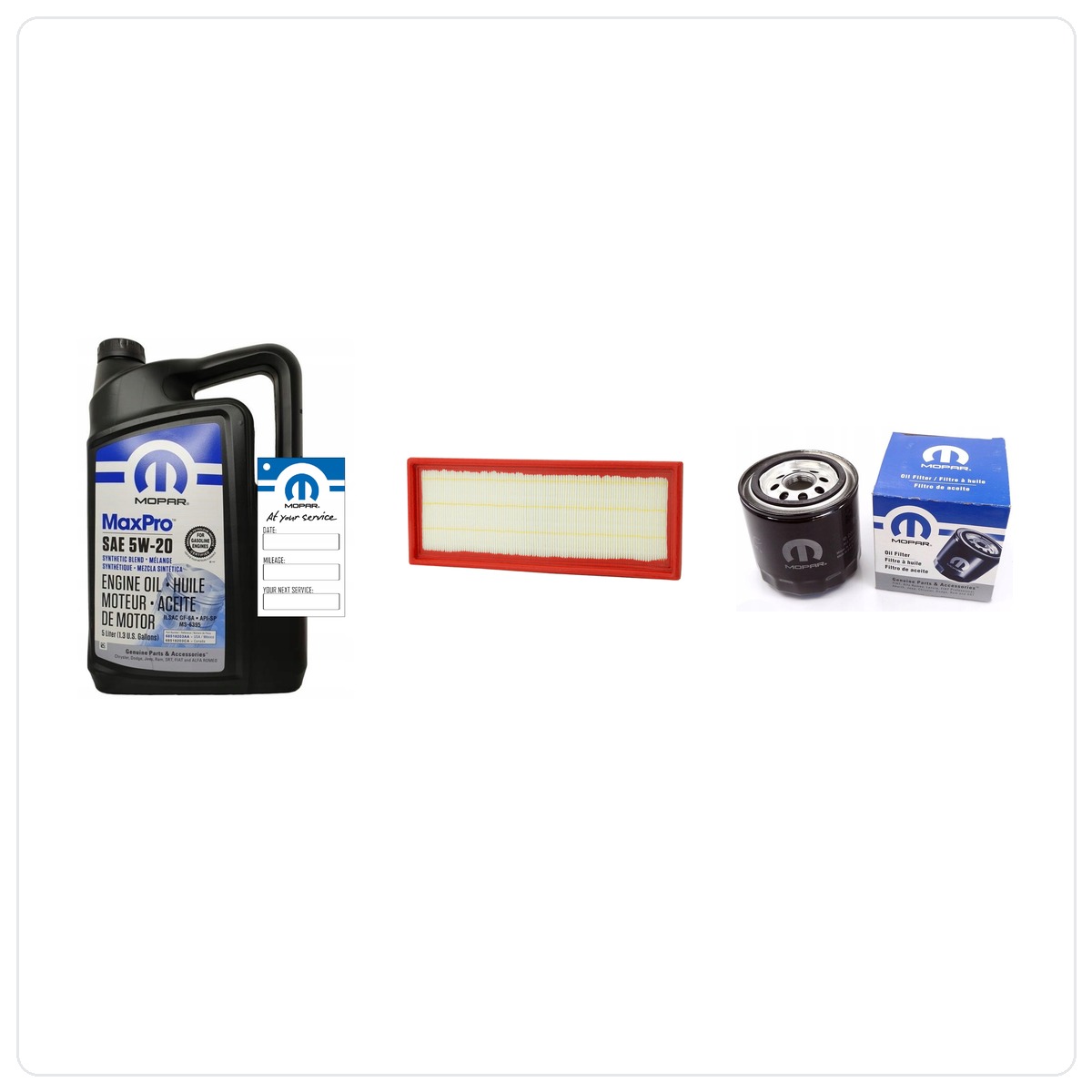 MOPAR MaxPro 5W20 5L mit Filtern Jeep Compass 2.0 L4 2007-2010