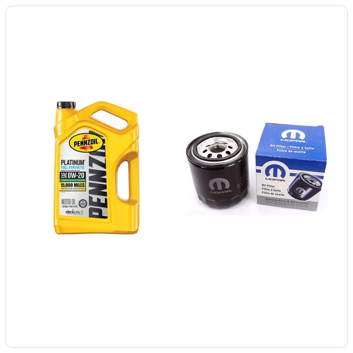 filter + oil PENNZOIL Platinum 0W20 Chrysler 200 2,4 MultiAir 2015
