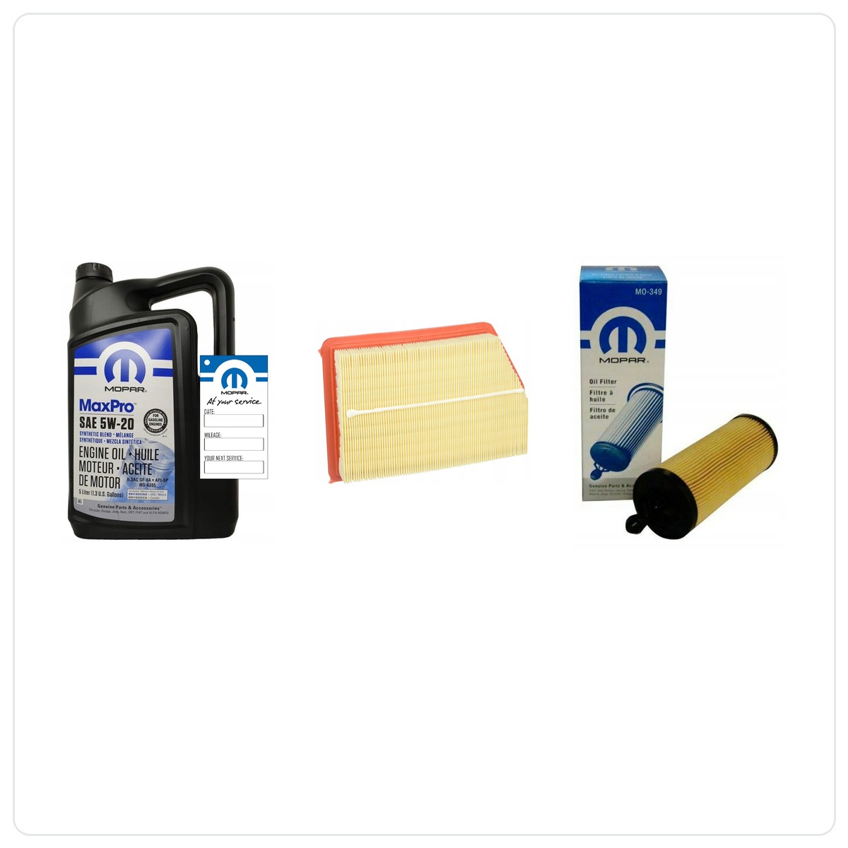 MOPAR MaxPro 5W20 5L with filters Jeep Cherokee 3,2 V6 2014-2018
