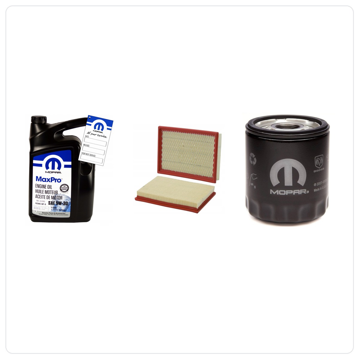 MOPAR MaxPro 5W30 5L mit Filtern Jeep Cherokee 2.4 L4 2002-2005
