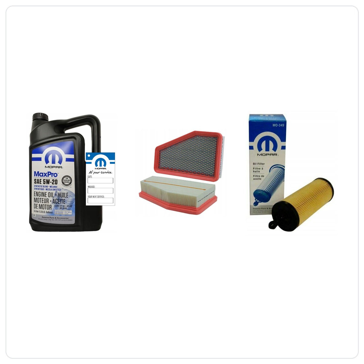 MOPAR MaxPro 5W20 5L with filters Jeep Cherokee 3,2 V6 2019-2023
